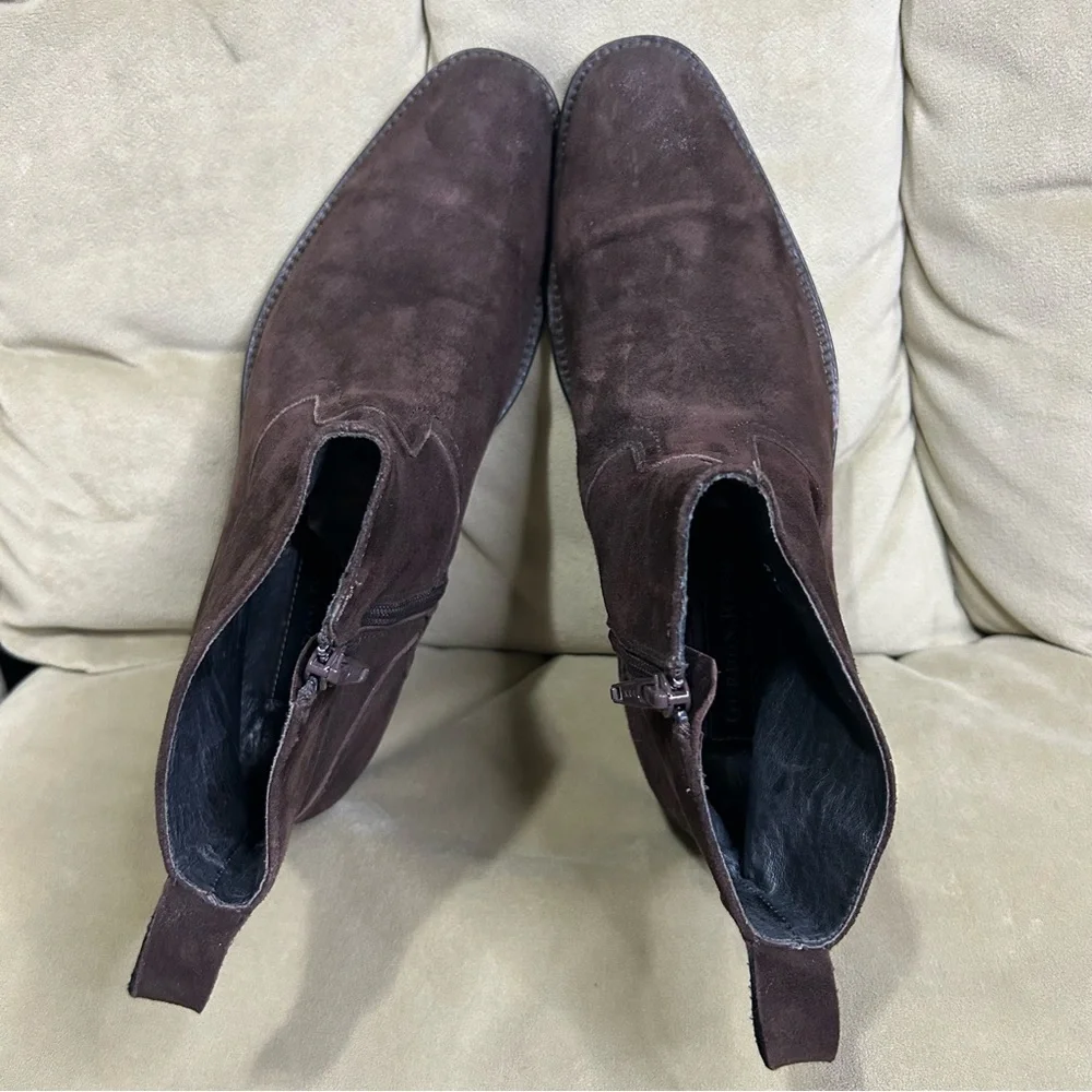 Gordon Rush Chocolate Nubuck Leather Bowery Boot 8 - Picture 8 of 11